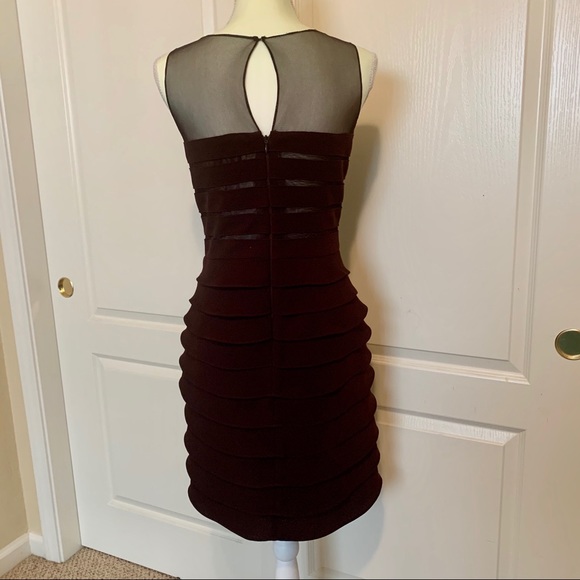 Dress eggplant color Eliza J size 4 - Picture 2 of 8
